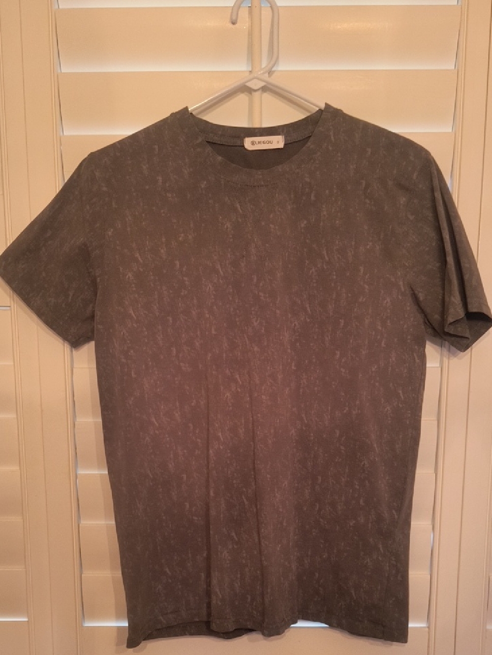 Seagull Men's Crew Neck T‑Shirt in Heathered Olive